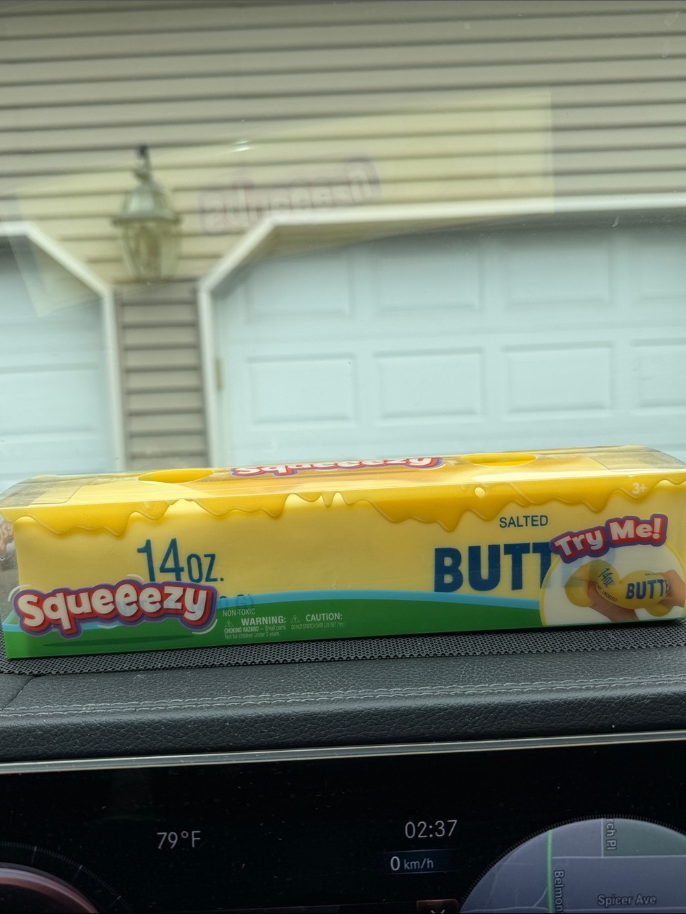 Viral Large Butter Squeezy 14 oz Salted Butter Squeeze Toy - Yellow